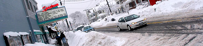 snowstorm aftermath in albany